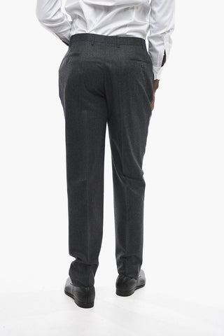 CC COLLECTION Virgin Wool Pants with Hidden Closure