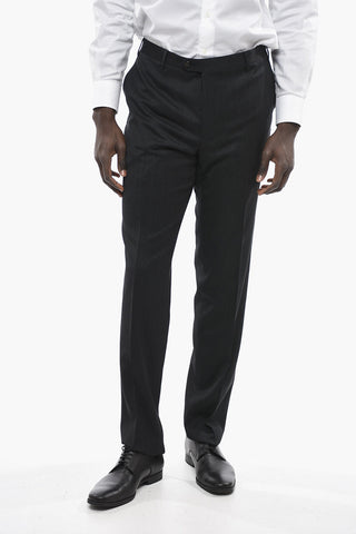 Pantaloni ACADEMY in Pura Lana Twill