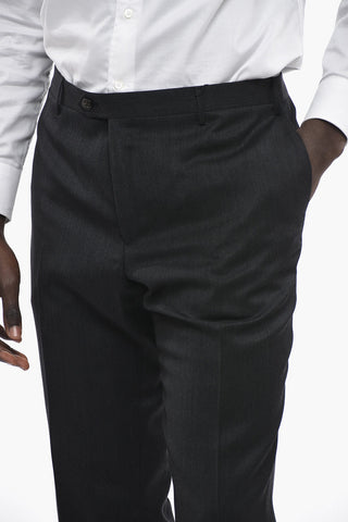 Pantaloni ACADEMY in Pura Lana Twill