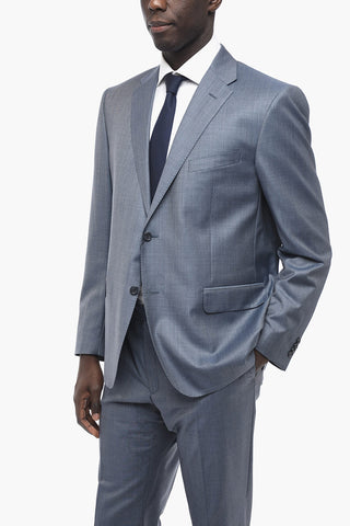 CC COLLECTION Gingham SUPER 150'S Wool Suit