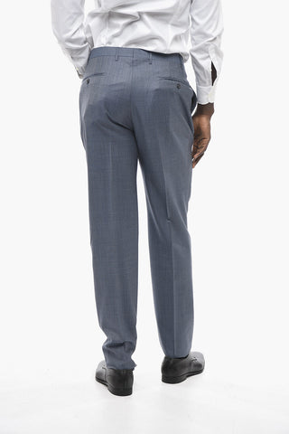 CC COLLECTION Gingham SUPER 150'S Wool Suit