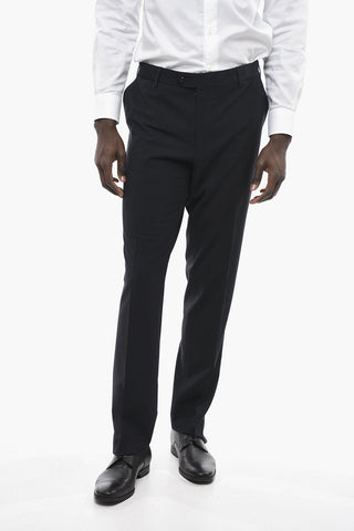 Schurwollhose Straight Fit