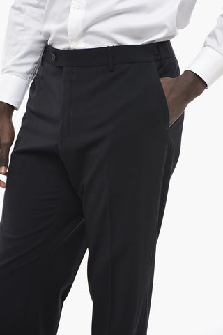 Schurwollhose Straight Fit