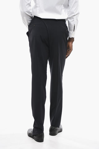 Schurwollhose Straight Fit