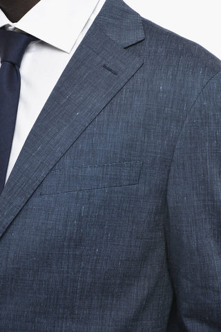 CC COLLECTION 2 Button Pin Check Suit with Flap Pockets
