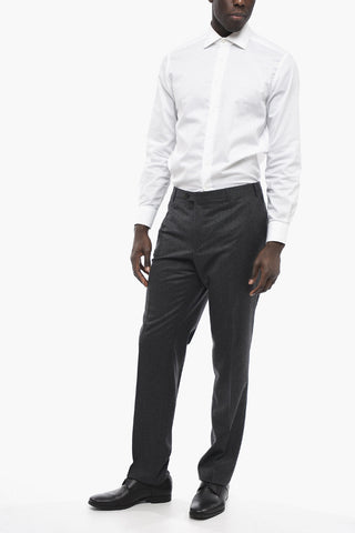 Hose aus Wolle Straight Fit