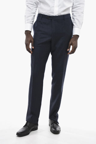 Virgin Wool ACADEMY Pants with Flush Pockets