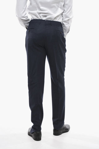 Virgin Wool ACADEMY Pants with Flush Pockets