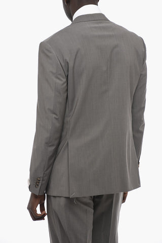 Stretch Virgin Wool ACADEMY Suit with Flap Pockets