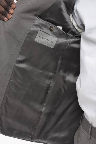 Stretch Virgin Wool ACADEMY Suit with Flap Pockets