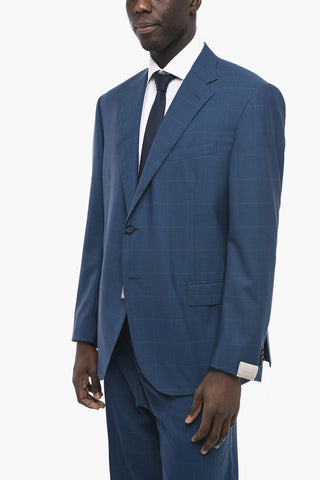 Abito LEADER in Lana Vergine con Motivo Windowpane