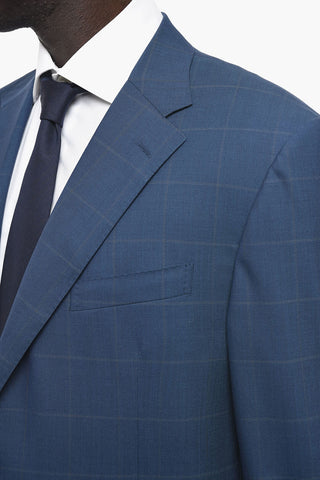 Abito LEADER in Lana Vergine con Motivo Windowpane