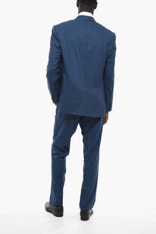 Abito LEADER in Lana Vergine con Motivo Windowpane