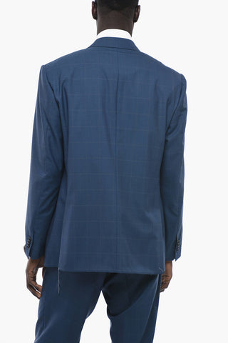 Abito LEADER in Lana Vergine con Motivo Windowpane