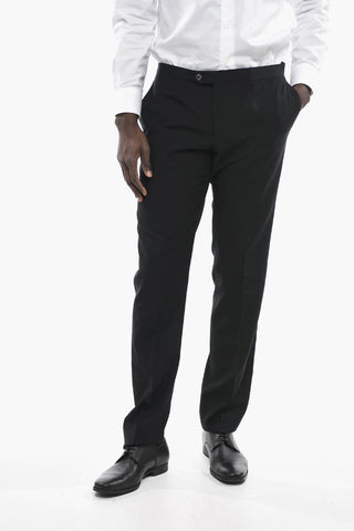 CERIMONIA Virgin Wool ACADEMY Pants with Belt Loops