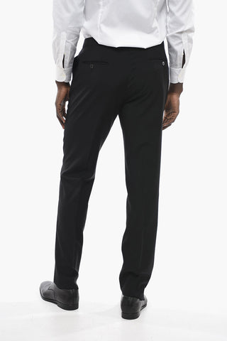 CERIMONIA Virgin Wool ACADEMY Pants with Belt Loops