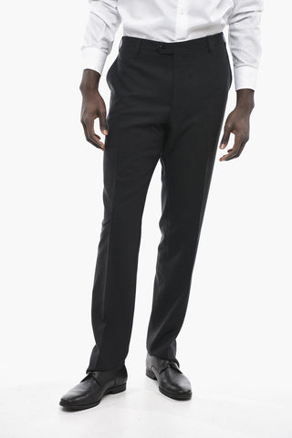 Virgin Wool Trousers ACADEMY with hidden closure