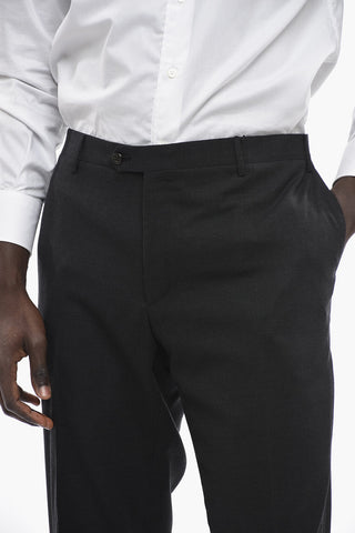 Virgin Wool Trousers ACADEMY with hidden closure