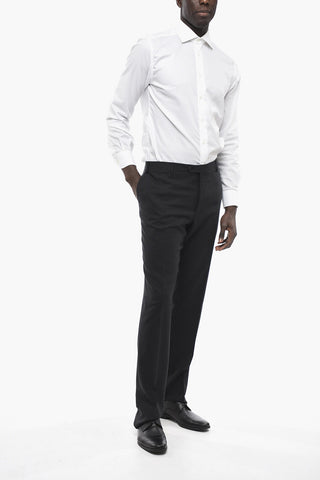 Virgin Wool Trousers ACADEMY with hidden closure
