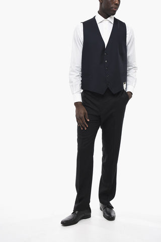 Virgin Wool LEADER Vest with Flush Pockets