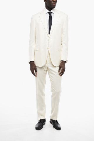 Cotton Blend ACADEMY Suit with Flap Pockets