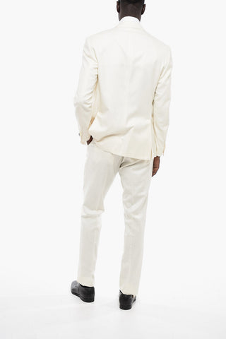 Cotton Blend ACADEMY Suit with Flap Pockets