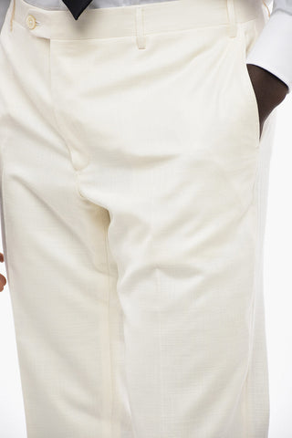 Cotton Blend ACADEMY Suit with Flap Pockets