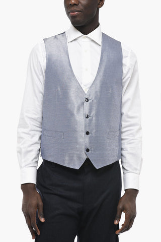 CERIMONIA Fil a Fil ACADEMY Silk Vest
