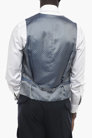 CERIMONIA Fil a Fil ACADEMY Silk Vest