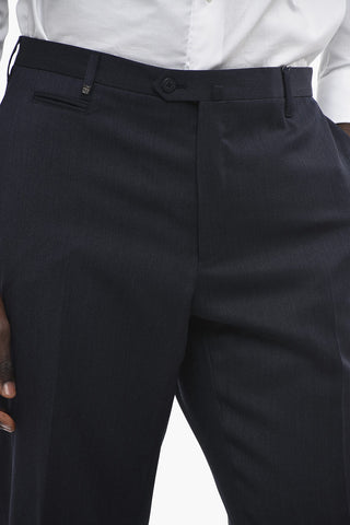 Pantaloni LEADER in Lana con Tasche a Zip