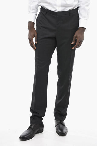 CC COLLECTION Jacquard RETAILORED Wool Blend Suit with 2 Buttons