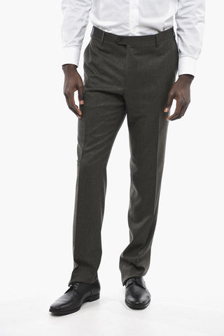 Straight Fit Virgin Wool Pants