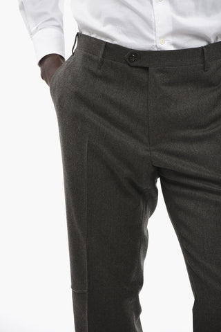 Straight Fit Virgin Wool Pants