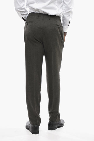 Straight Fit Virgin Wool Pants