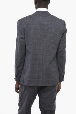 Virgin Wool MANTUA Suit with Windowpane Check Pattern