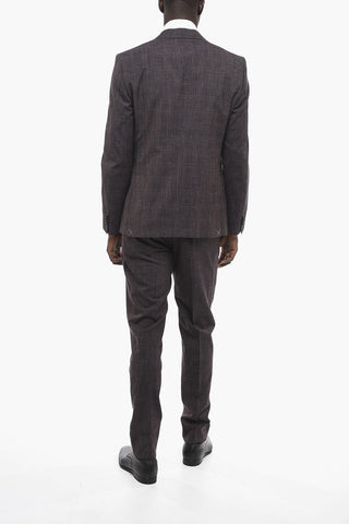 CC COLLECTION Virgin Wool Blend District Check Suit