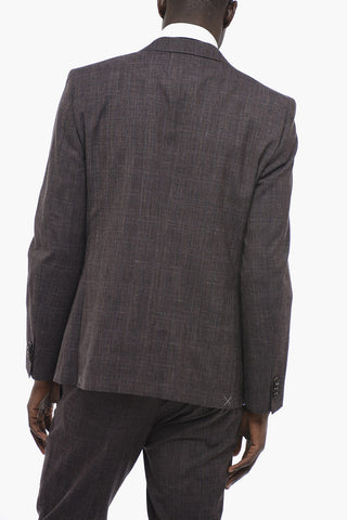 CC COLLECTION Virgin Wool Blend District Check Suit