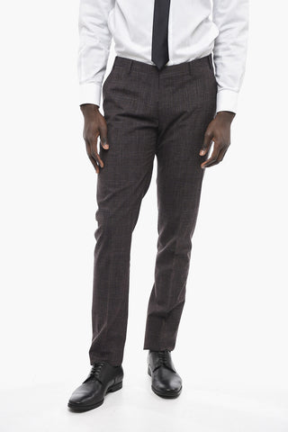 CC COLLECTION Virgin Wool Blend District Check Suit