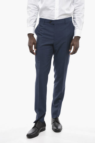 Pantaloni in Misto Lana Regular Fit