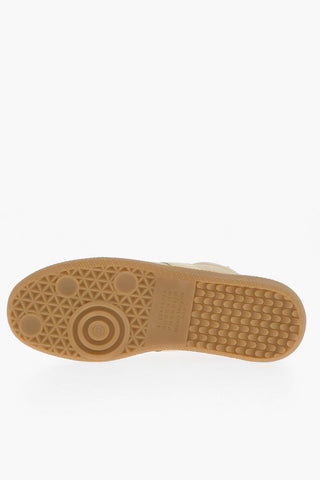 MM22 Open Back Suede Low-Top Sneakers