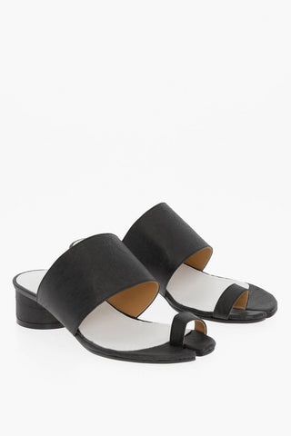 MM22 Real-Paper Faux Leather TABI Sandals 4cm