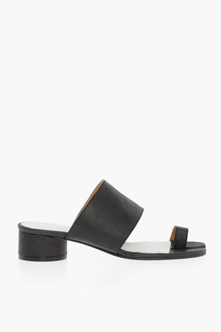 MM22 Real-Paper Faux Leather TABI Sandals 4cm