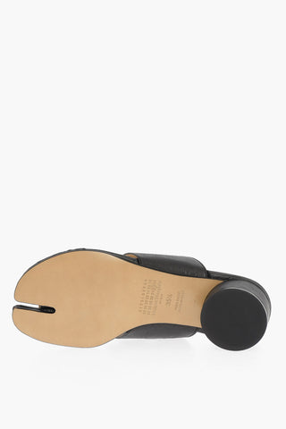 MM22 Real-Paper Faux Leather TABI Sandals 4cm