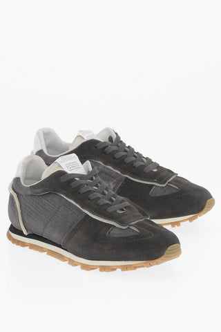 MM22 Fabric and Suede Low Top Sneakers