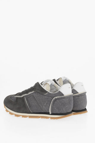 MM22 Fabric and Suede Low Top Sneakers