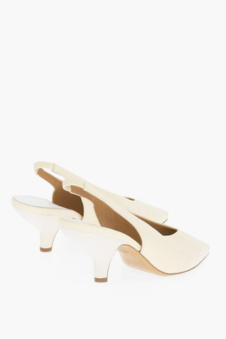 MM22 Leather Slingback with Spool Heel 9cmScarpa decollete
