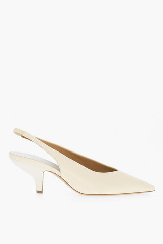MM22 Leather Slingback with Spool Heel 9cmScarpa decollete
