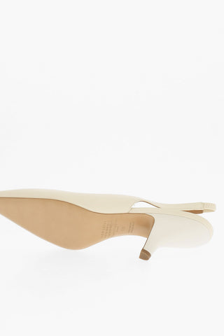 MM22 Leather Slingback with Spool Heel 9cmScarpa decollete