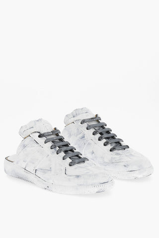 MM22 Open Back Patent Leather Sneakers