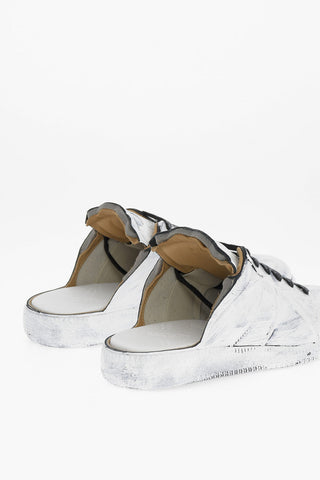 MM22 Open Back Patent Leather Sneakers
